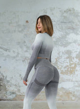 HERA - HYDRAFIT SEAMLESS LONG SLEEVES - SHADED GREY - VECTOR SPORTSWEAR